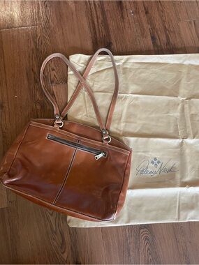 Patricia Nash Poppy Tote in Cognac Leather